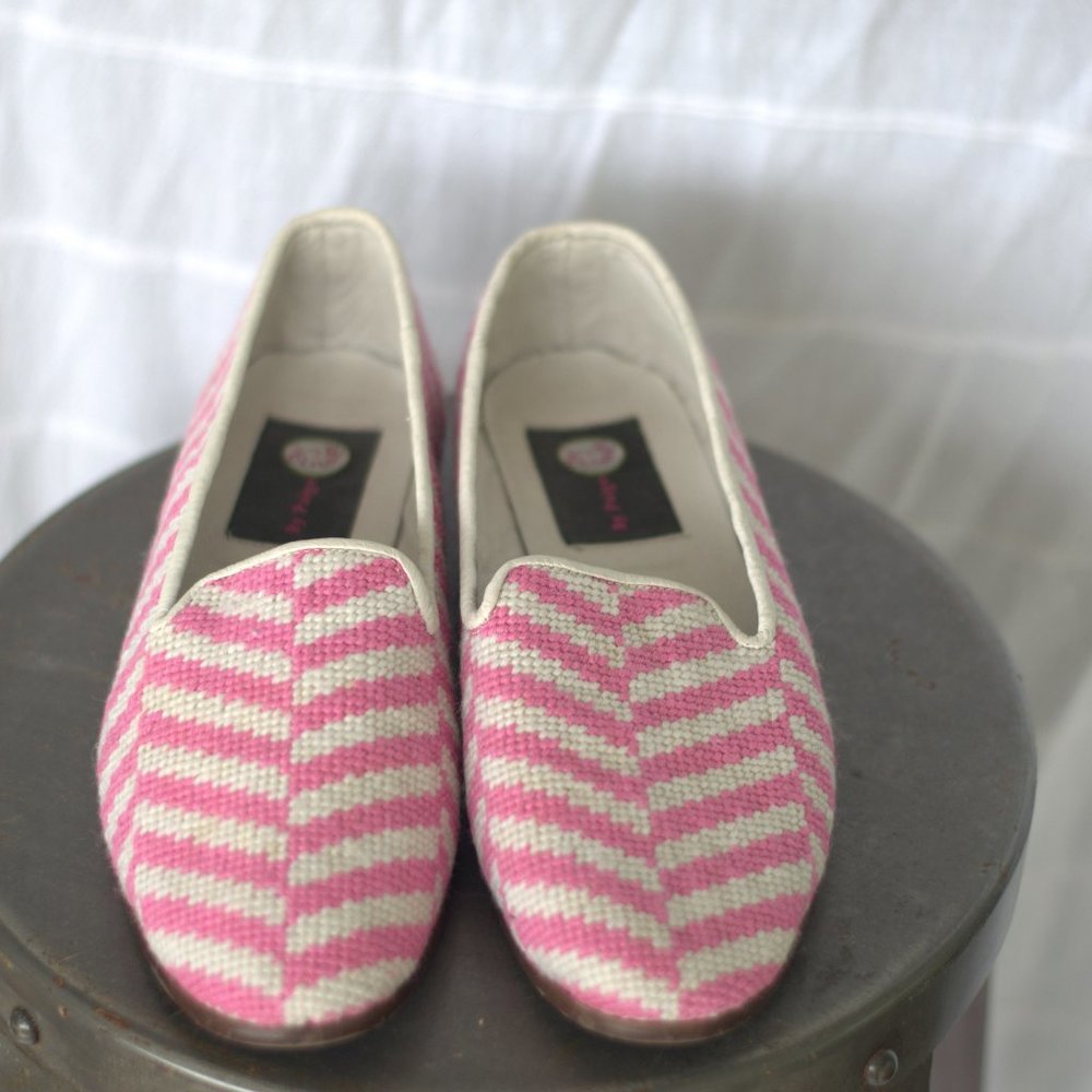 NEEDLEPOINT LOAFER HERRINGBONE/PINK By Paige